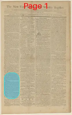 Page thumbnail for The New York Journal, And Weekly Register