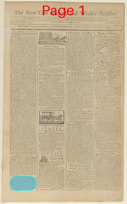 Page thumbnail for The New York Journal, And Weekly Register
