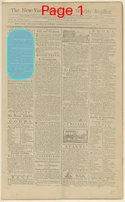 Page thumbnail for The New York Journal, And Weekly Register