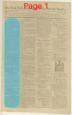 Page thumbnail for The New York Journal, And Daily Patriotic Register