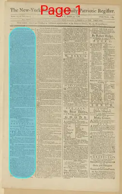 Page thumbnail for The New York Journal, And Daily Patriotic Register