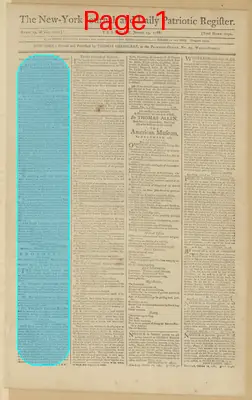 Page thumbnail for The New York Journal, And Daily Patriotic Register