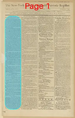 Page thumbnail for The New York Journal, And Daily Patriotic Register