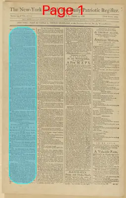 Page thumbnail for The New York Journal, And Daily Patriotic Register
