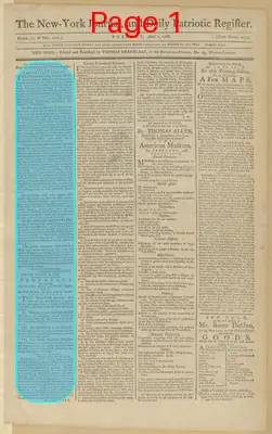 Page thumbnail for The New York Journal, And Daily Patriotic Register
