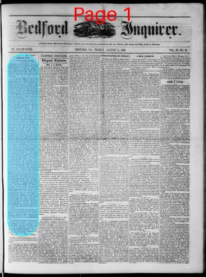 Page thumbnail for Bedford Inquirer