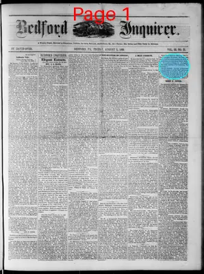 Page thumbnail for Bedford Inquirer