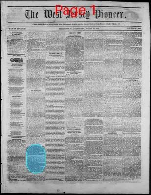 Page thumbnail for West Jersey Pioneer