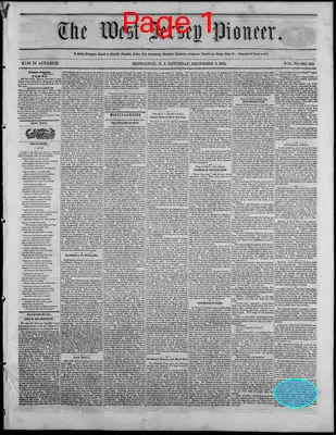 Page thumbnail for West Jersey Pioneer