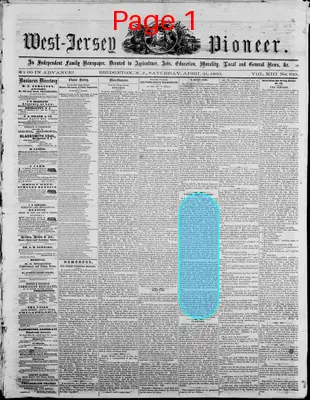 Page thumbnail for West Jersey Pioneer