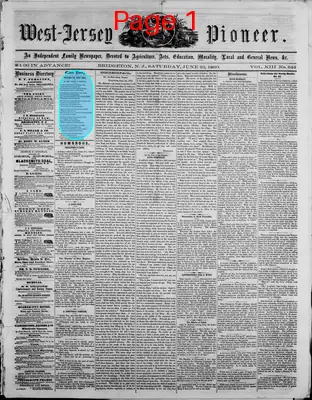Page thumbnail for West Jersey Pioneer