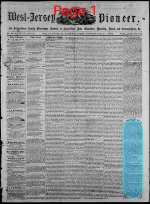 Page thumbnail for West Jersey Pioneer
