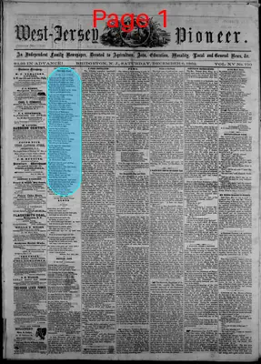 Page thumbnail for West Jersey Pioneer