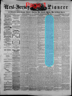 Page thumbnail for West Jersey Pioneer