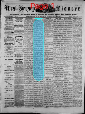 Page thumbnail for West Jersey Pioneer