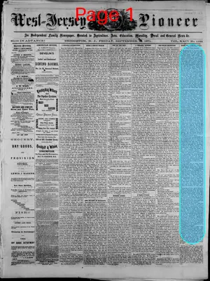 Page thumbnail for West Jersey Pioneer