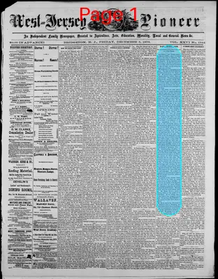 Page thumbnail for West Jersey Pioneer