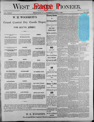 Page thumbnail for West Jersey Pioneer