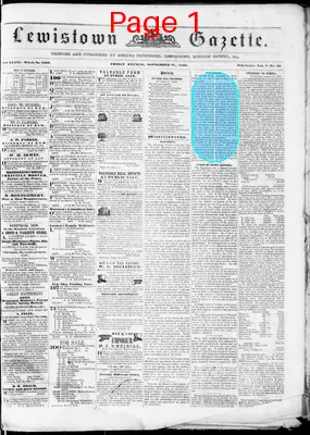 Page thumbnail for Lewistown Gazette