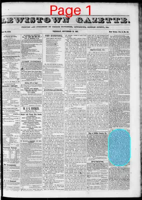 Page thumbnail for Lewistown Gazette