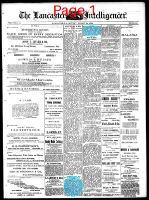 Page thumbnail for Lancaster Daily Intelligencer