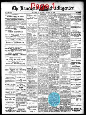 Page thumbnail for Lancaster Daily Intelligencer