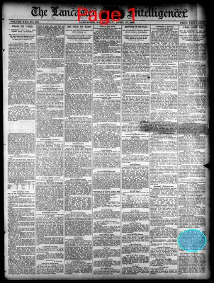 Page thumbnail for Lancaster Daily Intelligencer