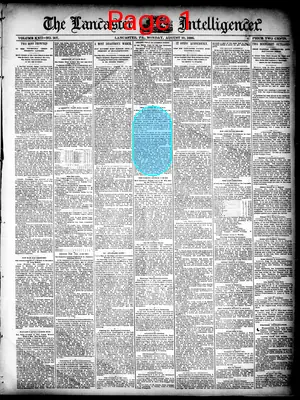 Page thumbnail for Lancaster Daily Intelligencer