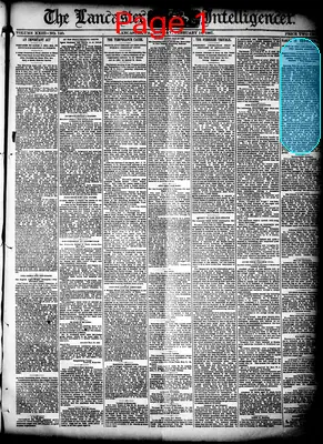 Page thumbnail for Lancaster Daily Intelligencer