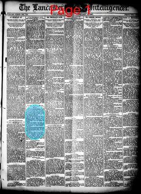 Page thumbnail for Lancaster Daily Intelligencer