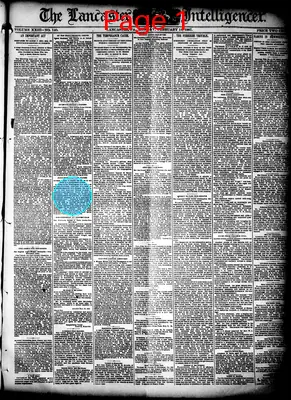 Page thumbnail for Lancaster Daily Intelligencer