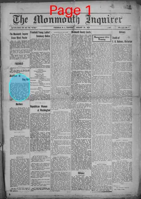 Page thumbnail for The Monmouth Inquirer