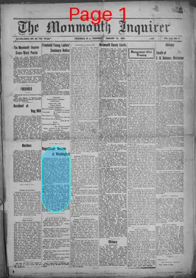 Page thumbnail for The Monmouth Inquirer