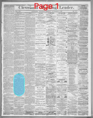 Page thumbnail for Cleveland Morning Leader