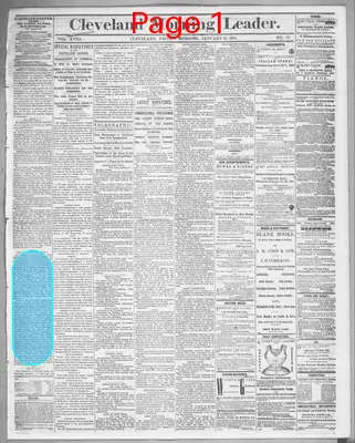 Page thumbnail for Cleveland Morning Leader