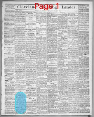Page thumbnail for Cleveland Morning Leader