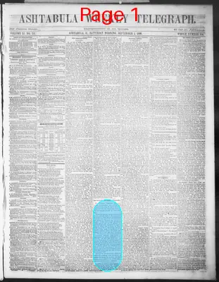 Page thumbnail for Ashtabula Weekly Telegraph