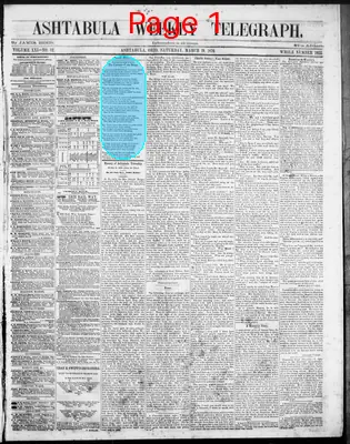 Page thumbnail for Ashtabula Weekly Telegraph