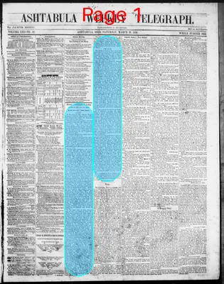 Page thumbnail for Ashtabula Weekly Telegraph