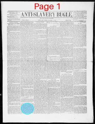 Page thumbnail for Anti Slavery Bugle