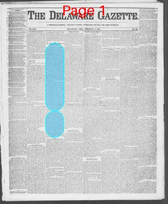 Page thumbnail for Delaware Gazette