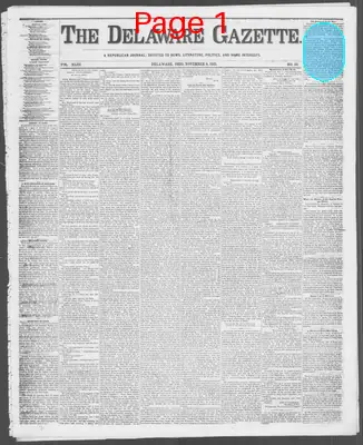 Page thumbnail for Delaware Gazette