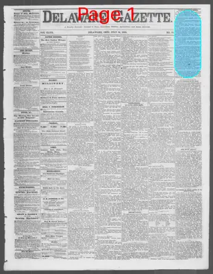 Page thumbnail for Delaware Gazette