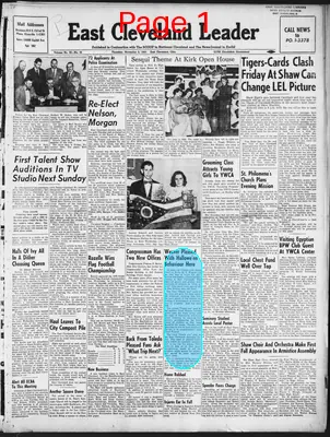 Page thumbnail for East Cleveland Leader