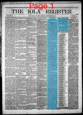 Page thumbnail for The Iola Register