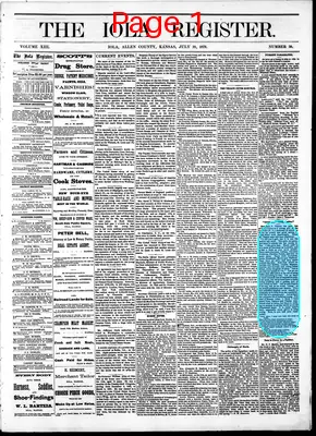 Page thumbnail for The Iola Register