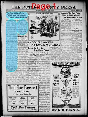 Page thumbnail for The Butler County Press