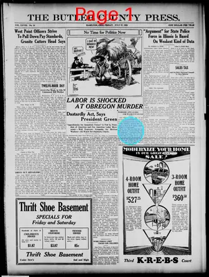 Page thumbnail for The Butler County Press