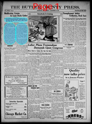 Page thumbnail for The Butler County Press