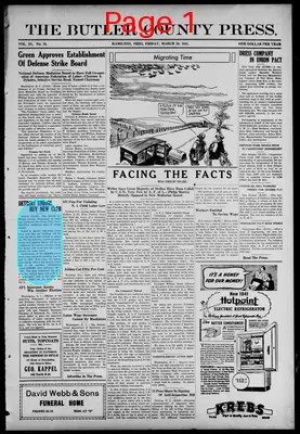 Page thumbnail for The Butler County Press